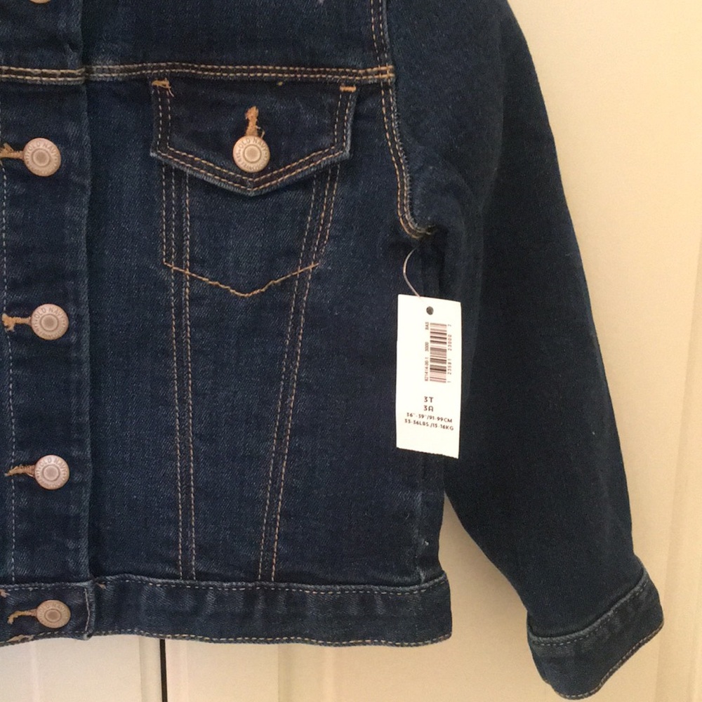 NWT- toddler girls Jean Jacket, 3T - Picture 5 of 10